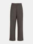 Balder pant fine wool - brownie melange