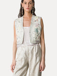 “Les folies” jacquard Vest - lucente