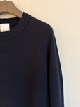 Classic cashmere crew - navy