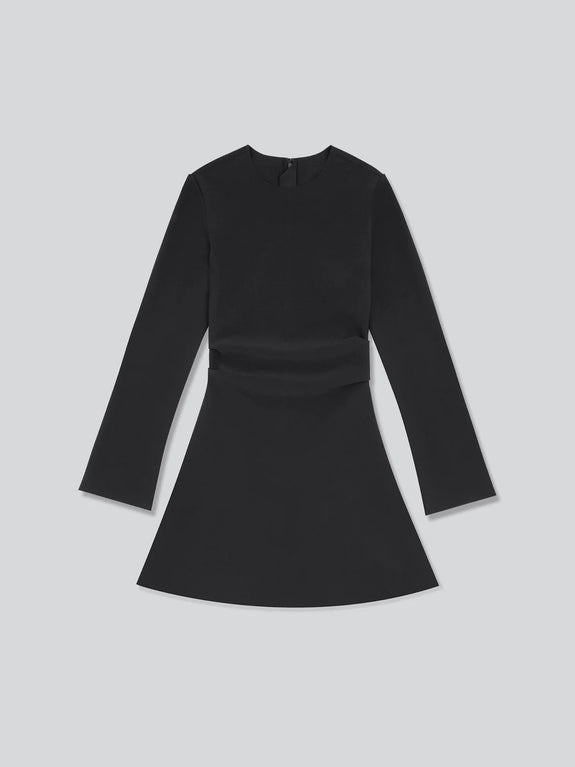 LAY2 DRAPE MINI DRESS - anthracite