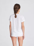 Simone Linen Tee Shirt - White