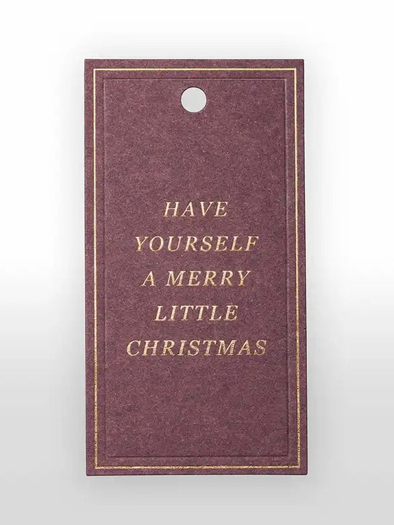 To/From Christmas tag - purple