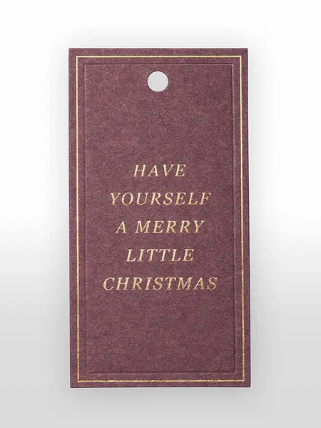 To/From Christmas tag - purple