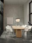 Bat Dinning Chair - conic base / fully upholstered