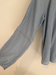 Organic cotton crêpe gauze blouse - iceblue