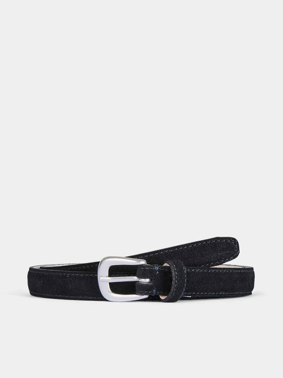 Classic Suede Belt - Black