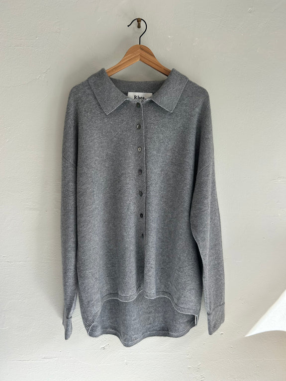 Knitted shirt - grey