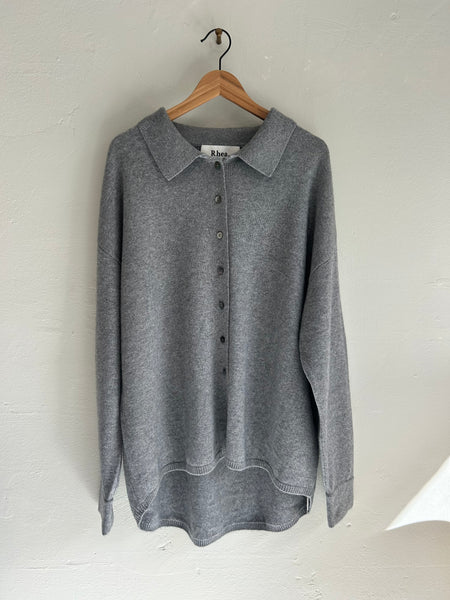Knitted shirt - grey