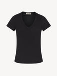 V-NECK T-SHIRT - BLACK