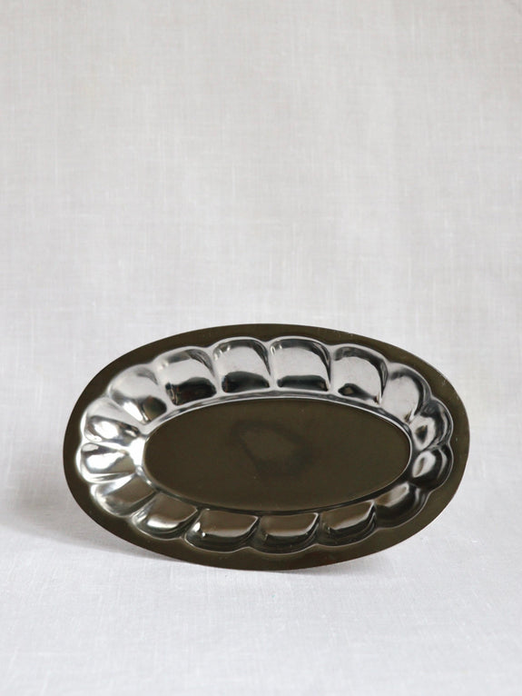 Medium Stainless Steel floral Bowl