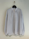 Stripe bohemian shirt - ceruleo