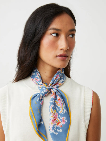 Hummingbird Scarf No. 763 - Indigo