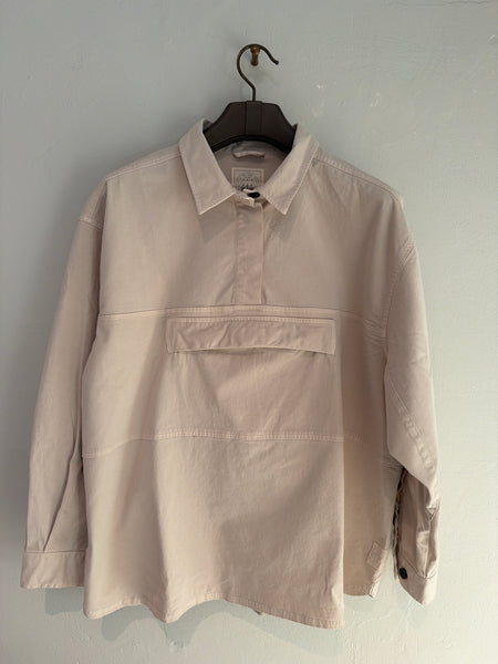 Ingrid Stretched Twill Anorak - Ancient Grey