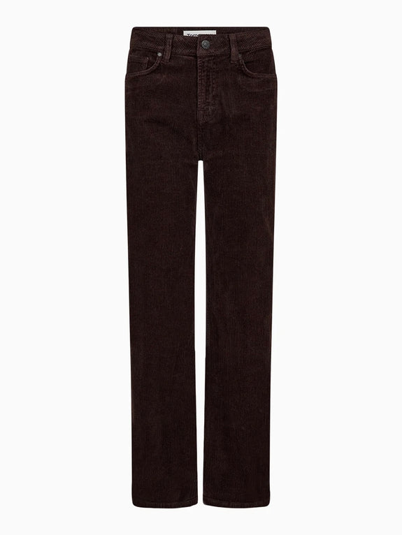 Brown Jeans corduroy - Black coffee