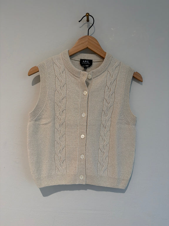 Alyson sleeveless jumper - ecru