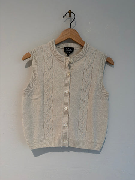 Alyson sleeveless jumper - ecru