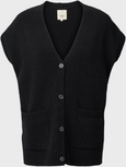 Thea Lambswool Vest - black