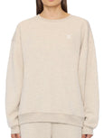 OVERSIZED CREWNECK SWEATSHIRT - HEATHER OATMEAL