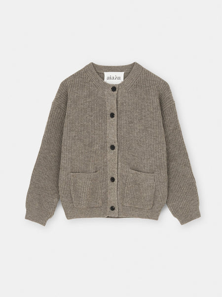 Bine wool cardigan - pure soil