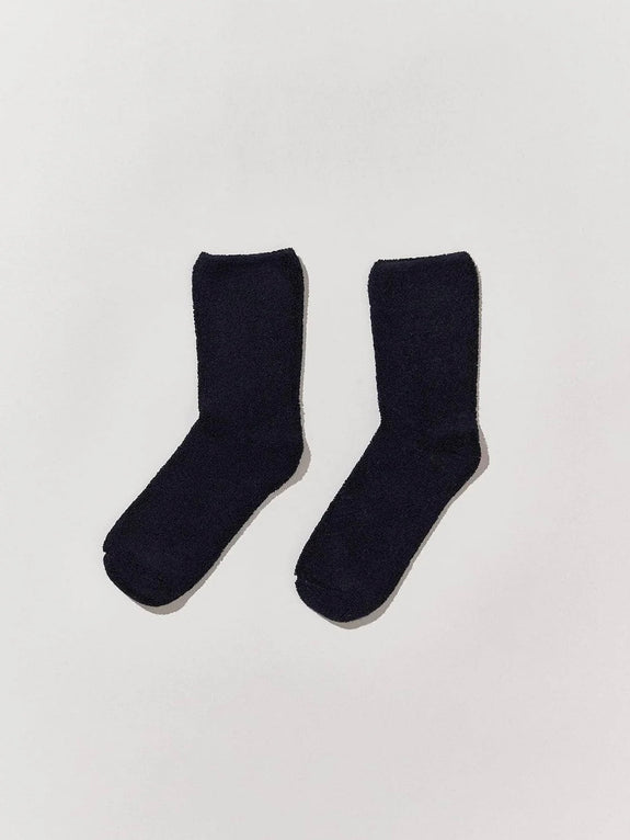 Buckle overankle socks - black