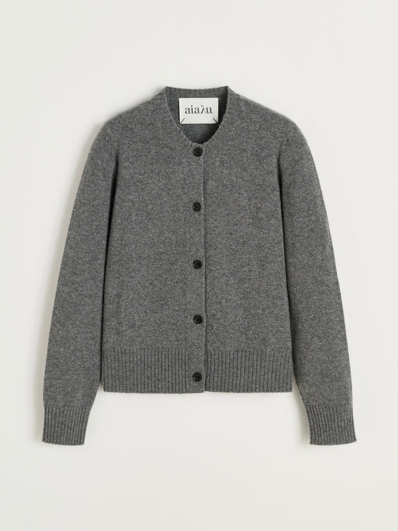Ingolf pure cashmere cardigan – Stormy