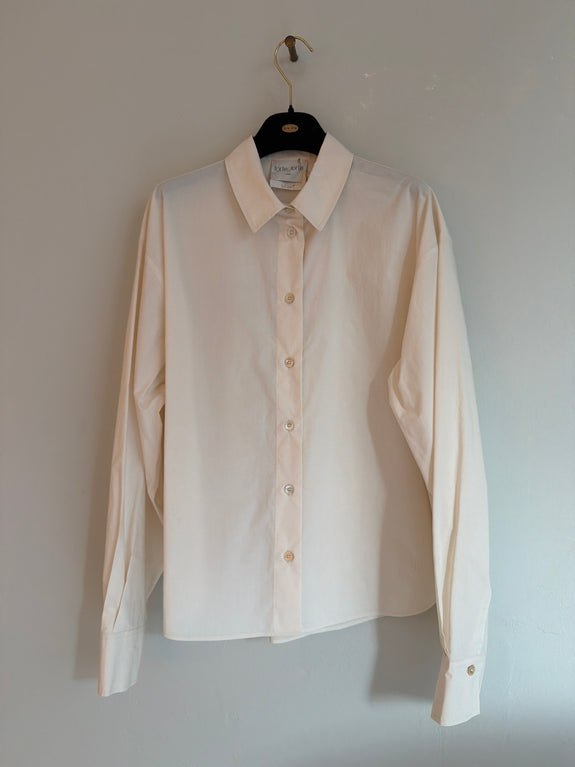 Poplin boxy shirt - beurre