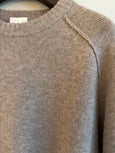 Cashmere crew - oat melange