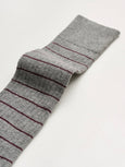 Cotton long socks - Mix bordeaux melange