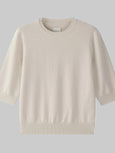Short sleeve oversize crewneck - paper