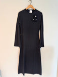 Knitted dress - black