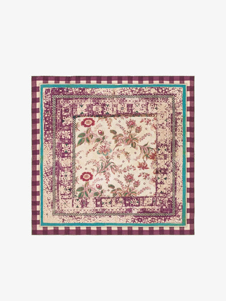 ALOEUW Bandana Scarf Silk 67x67 - BORDEAUX