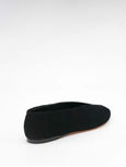 Tee Ballet Flats in Suede - black