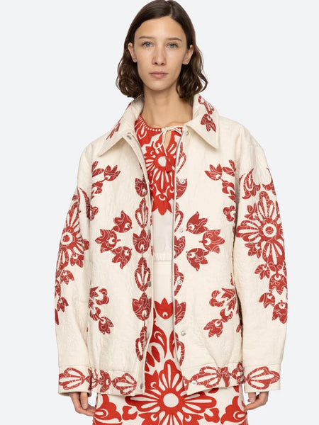 Liliana Quilted Jacket - red