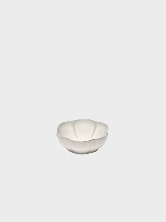 Inku Bowl Ribbed M - White