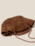 ARTA MINI CROCHET RAFFIA Bag - tan