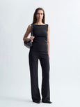 LAY2 DRAPE TOP - anthracite