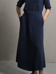 A-line cashmere skirt - night