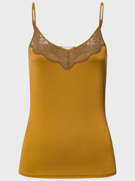 Gale SPAGHETTI TOP - golden cumin