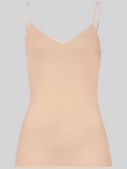 Cotton Seamless V-NECK CAMISOLE - beige