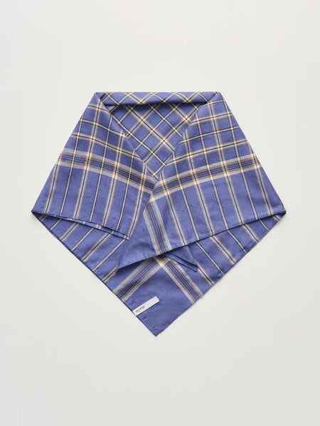Taylon silk scarf –  mix french blue