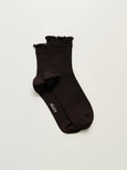 Cotton frill sock - Chocolate