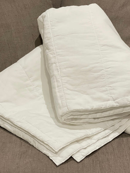 Blanket QUILT MIRO PLAIN 170X260 - bianco