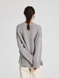 VIGGA LAMBSWOOL JUMPER - GREY MELANGE