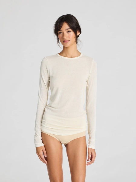 THYRA WOOL TOP - OFF WHITE