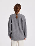 Mette Cardigan Lambswool - Grey Melangé