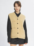 VEST TEDDY RICCIOLO - miele