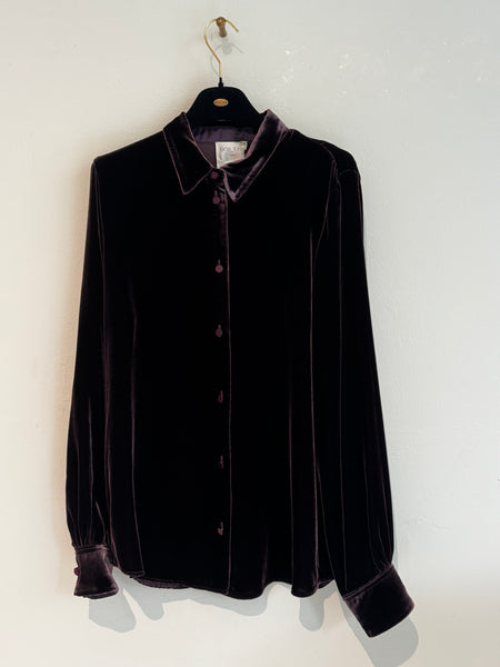 Velvet shirt - fondant