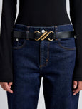 Monogram Belt in Calf - black