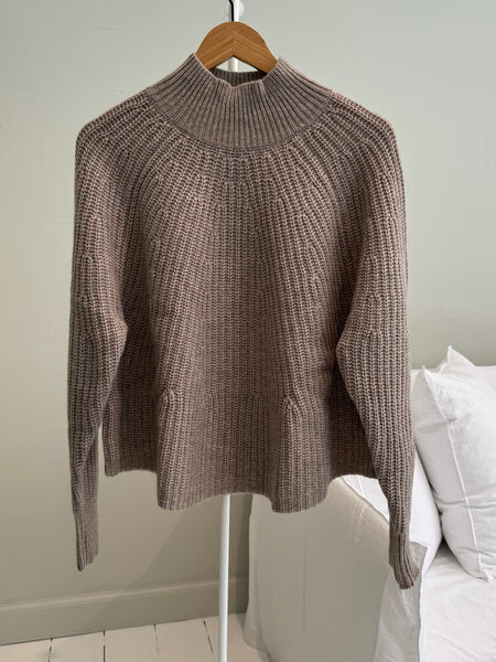 Mockneck sweater - color 46 melange