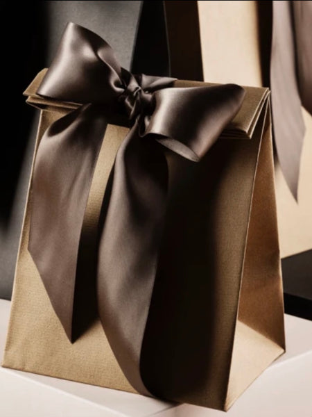 Silk ribbon 18mm - Black Coffee